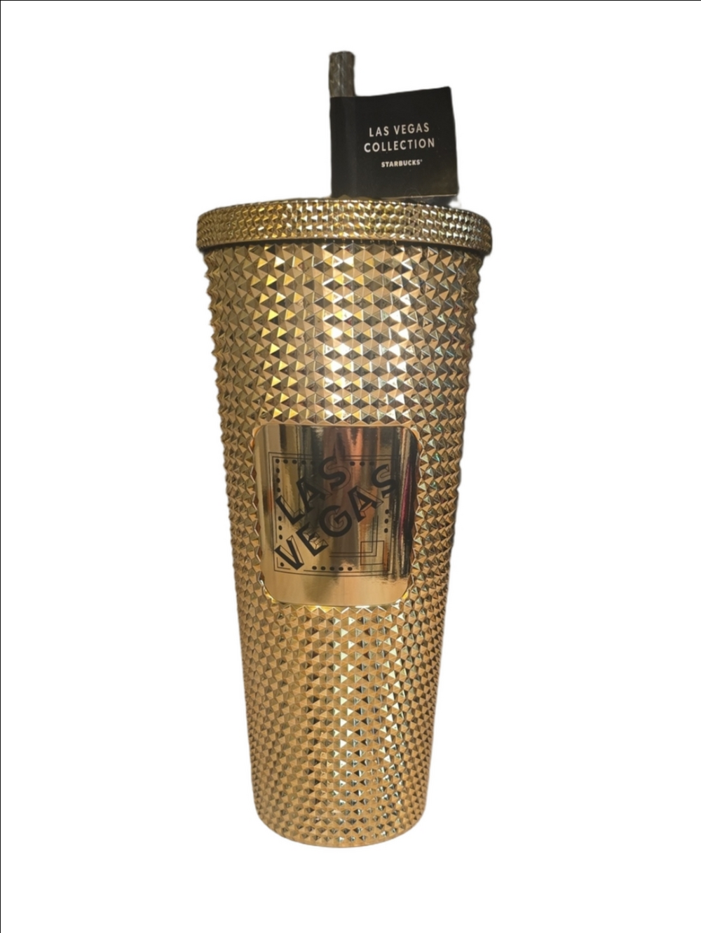 Starbucks Limited Edition Gold Las Vegas Collection Studded Tumbler 24oz